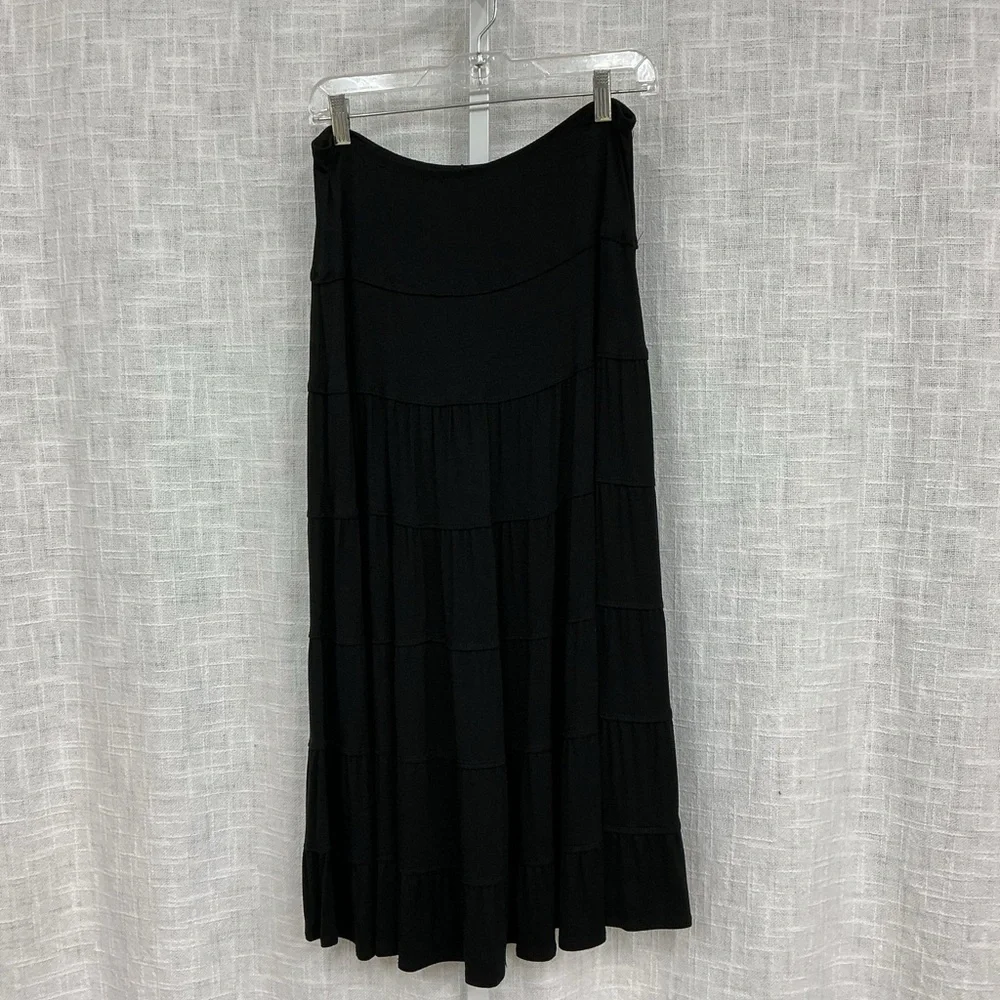 Elegant Sophie Max Medium Black Tiered Skirt - Picture 1 of 3